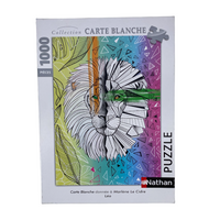 Puzzle - Carte blanche Lion - 500 pièces