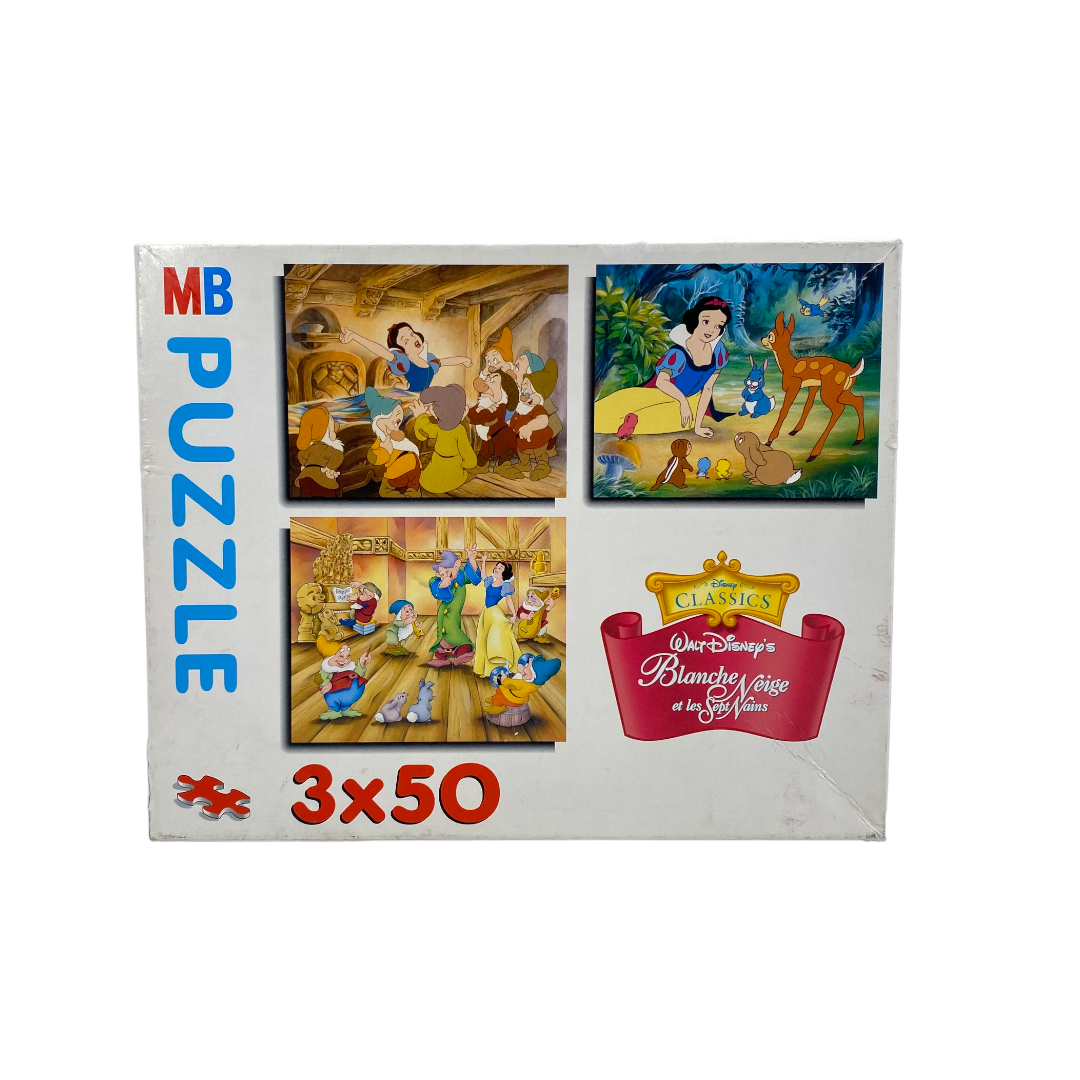 Puzzle Disney - Classics - 3x50 pièces- Édition 1994