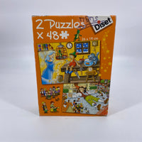 Puzzle - Gulliver & Pinocchio - 96 pièces- Édition 2005