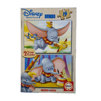 Puzzles bois Disney - Dumbo - 2x16 pièces