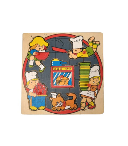 Puzzle encastrable - Petits cuisiniers