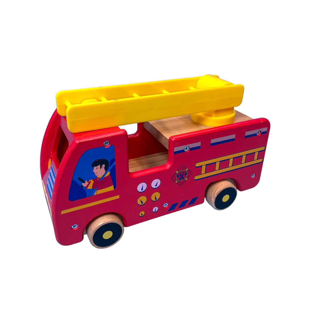 Camion de Pompiers en bois - Toys&
