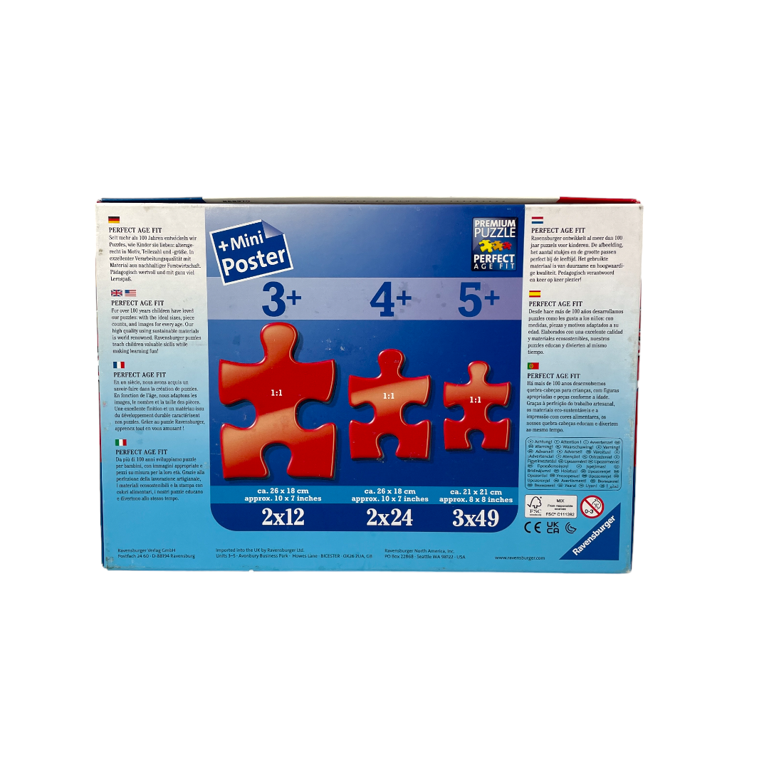 Puzzle - Tout le monde aime Mickey - 3x49 pièces