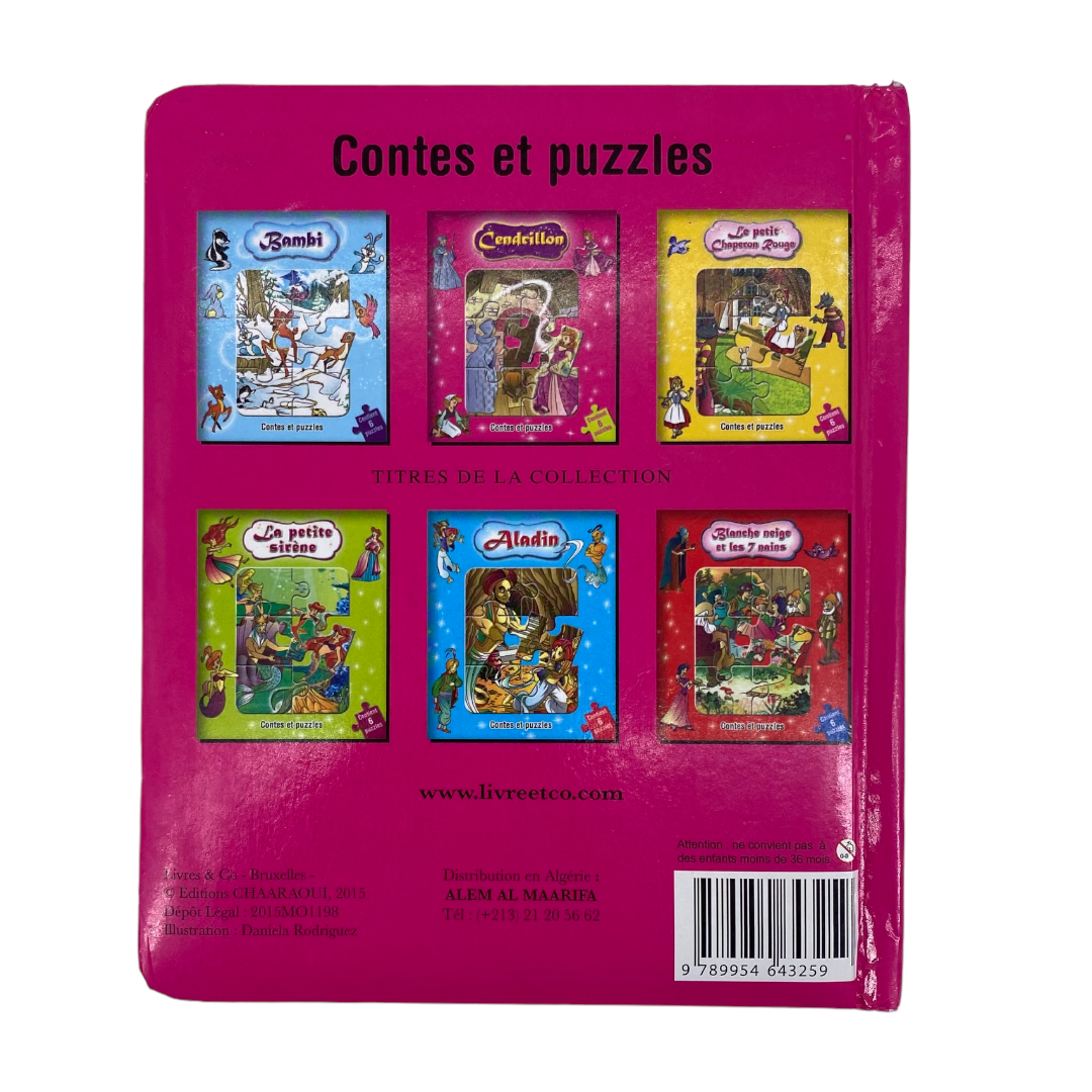 Livre de contes et puzzles - Cendrillon- Édition 2015