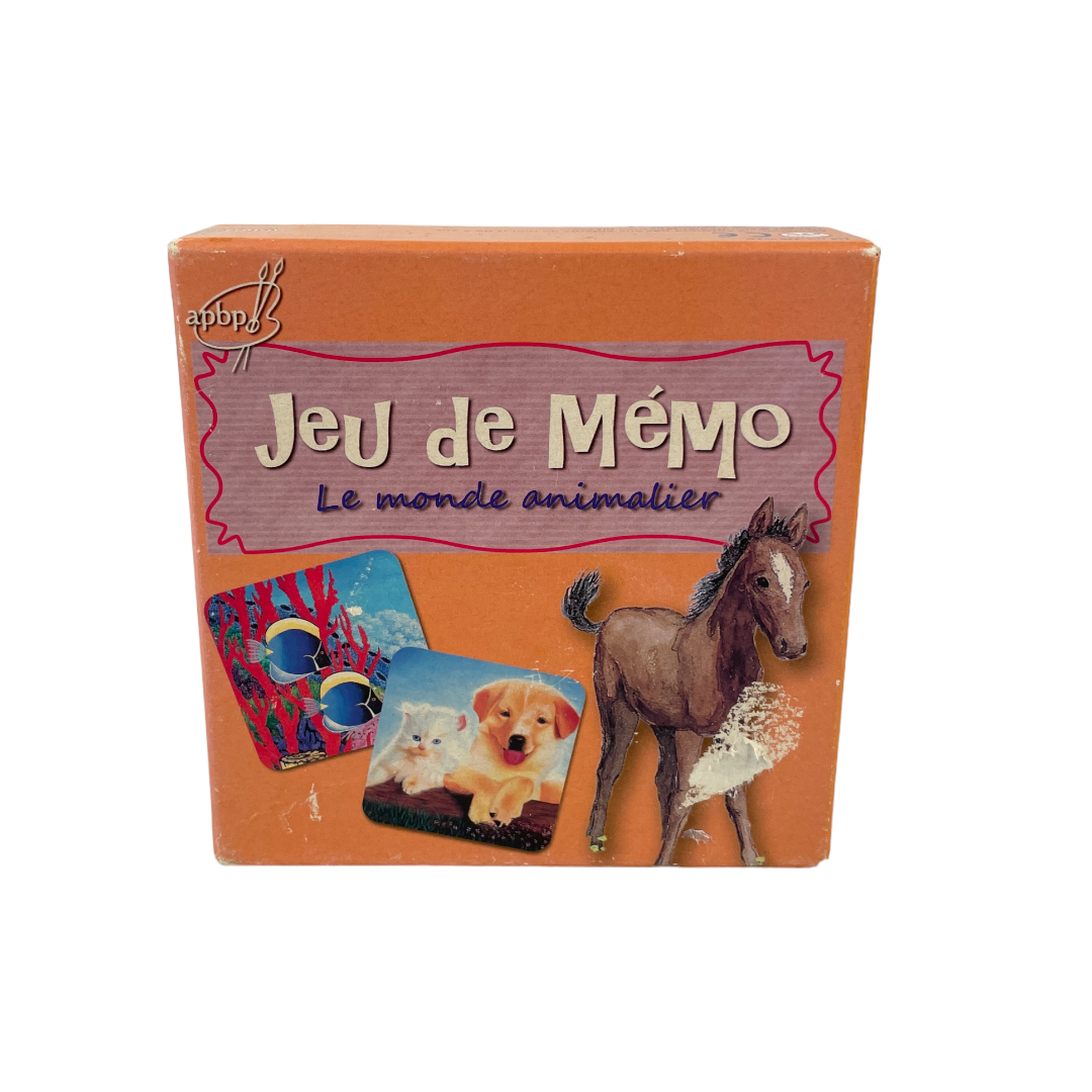 Jeu de mémo - Le monde animalier