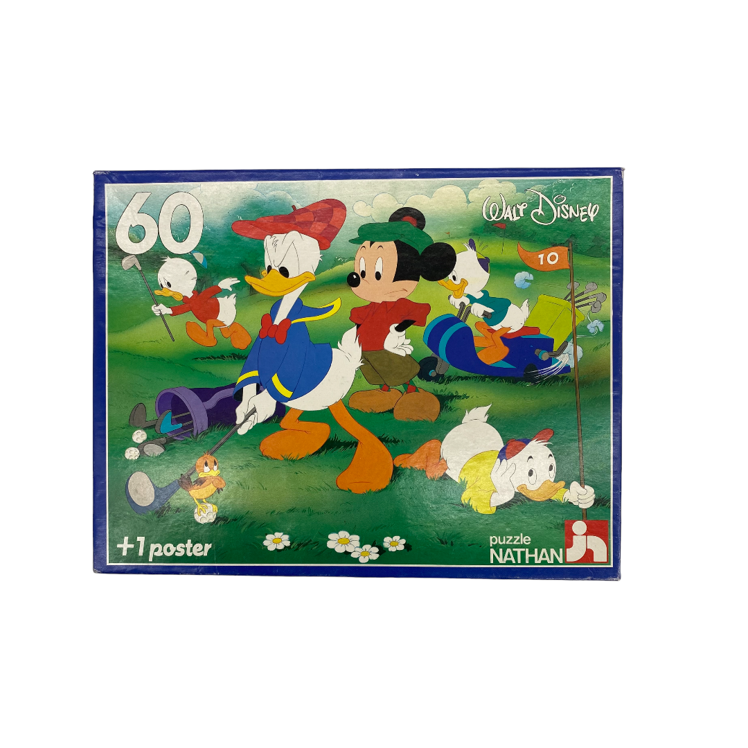 Puzzle - Walt Disney - Mickey, Donald et ses neveux - 60 pièces- Édition 1983