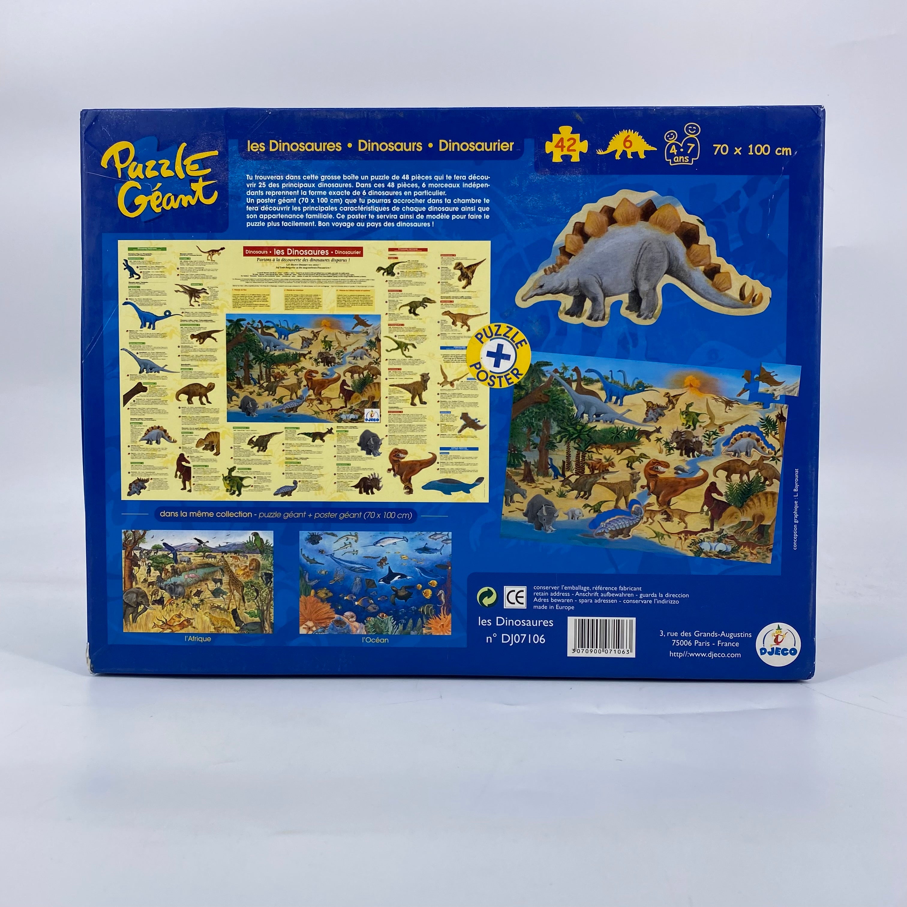 Puzzle géant - Les Dinosaures - 48 pièces