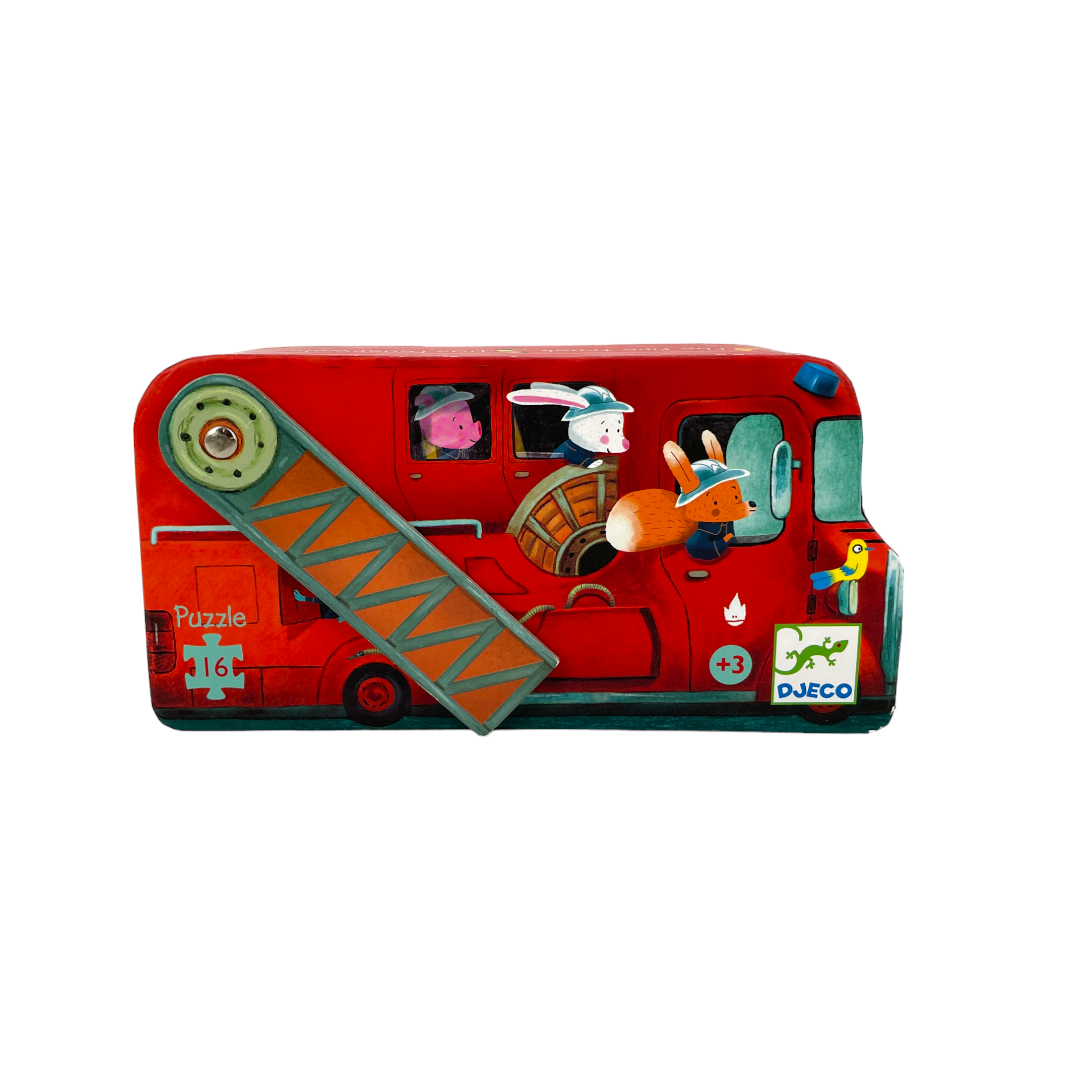 Puzzle - Le camion de pompiers - 16 pièces