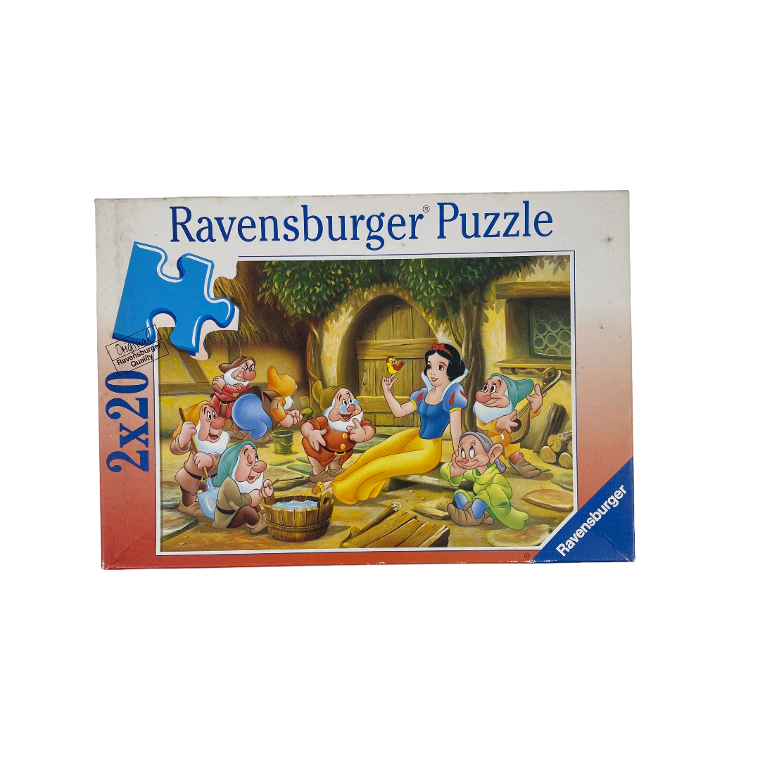 Puzzle Disney - Blanche-Neige à la maison - 2x20 pièces- Édition 1996