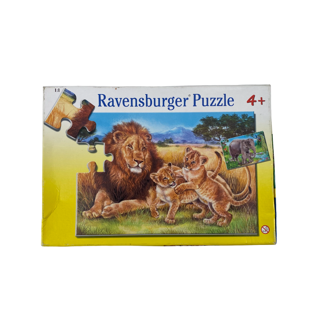 Puzzle - Lions et éléphants - 2x20 pièces- Édition 2008