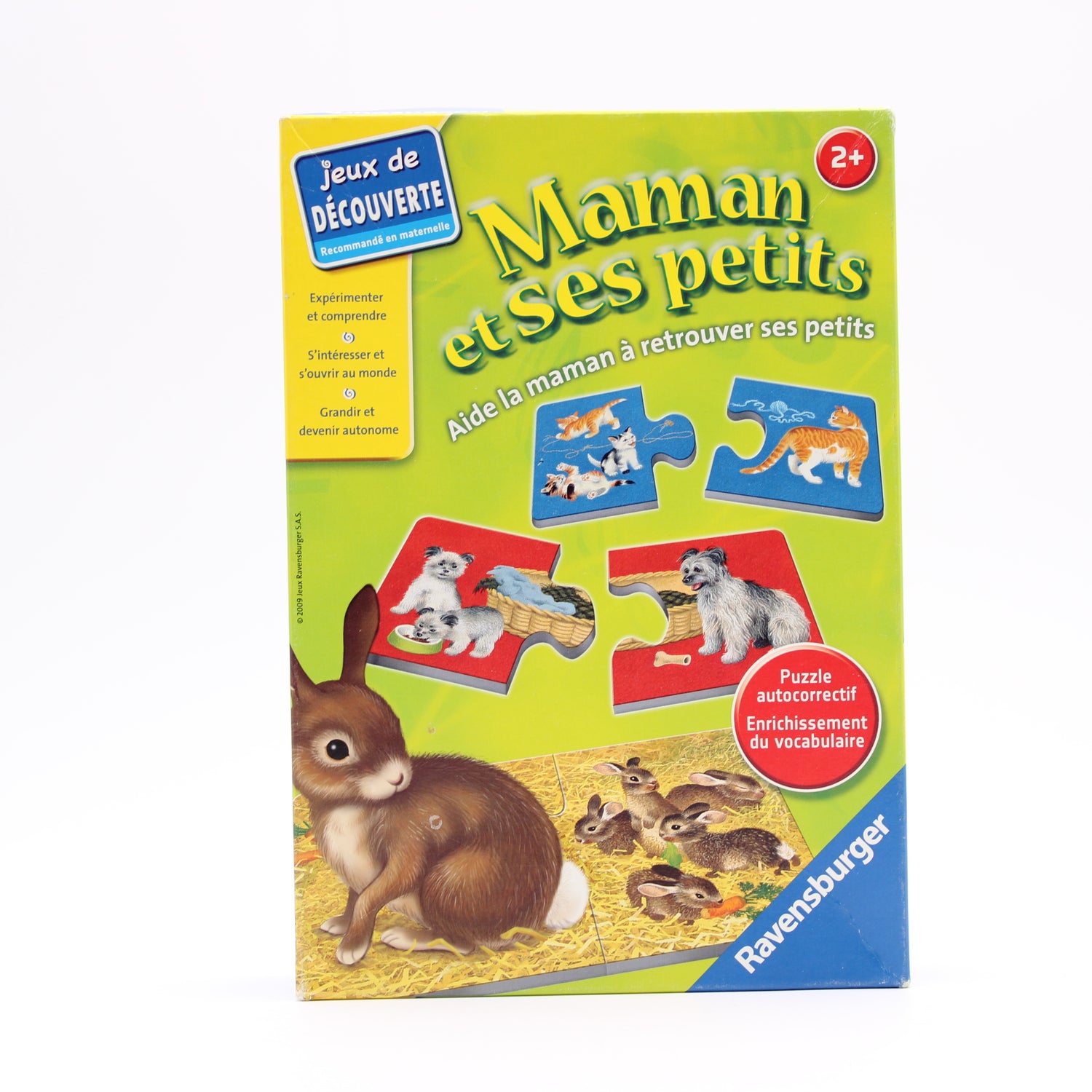 Maman et ses petits - Découverte des animaux - Premier jeu d'association -  Puzzle enfant