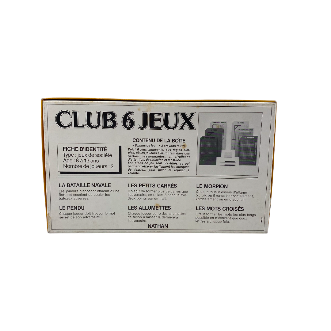 Club 6 jeux- Édition 1981